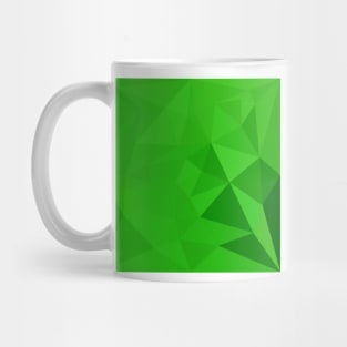 Bitter Lemon Green Abstract Low Polygon Background Mug